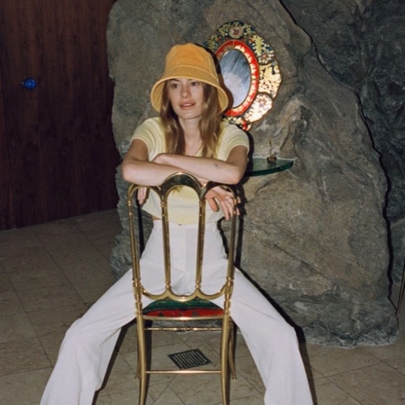 Lack of Color Tangerine Terry Wave Bucket Hat new with tags - Picture 3 of 10